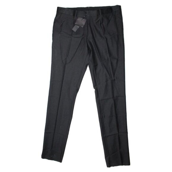 VERSACE Black Tux Tuxedo Dress Pants Men's 56 IT/US 38x37 AUTHENTIC